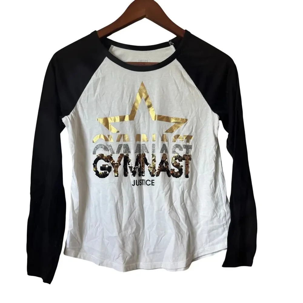 Gymnast Long Sleeve Shirt Justice Size Child Large